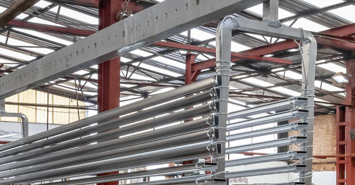Wire jigging at Astro Anodising